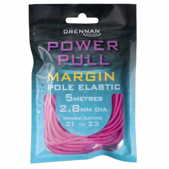 Elastic Rubeziana Drennan - Power Pull Margin Elastic 2.8mm Pink 5m